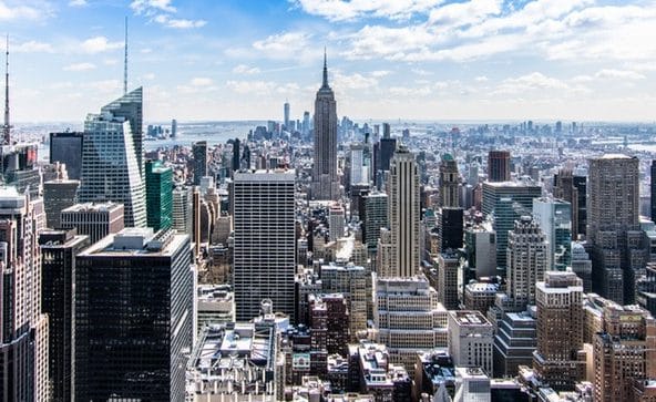 Vue du ciel de New York