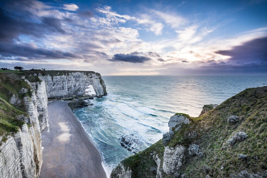 Plage d'Etretat en Normandie