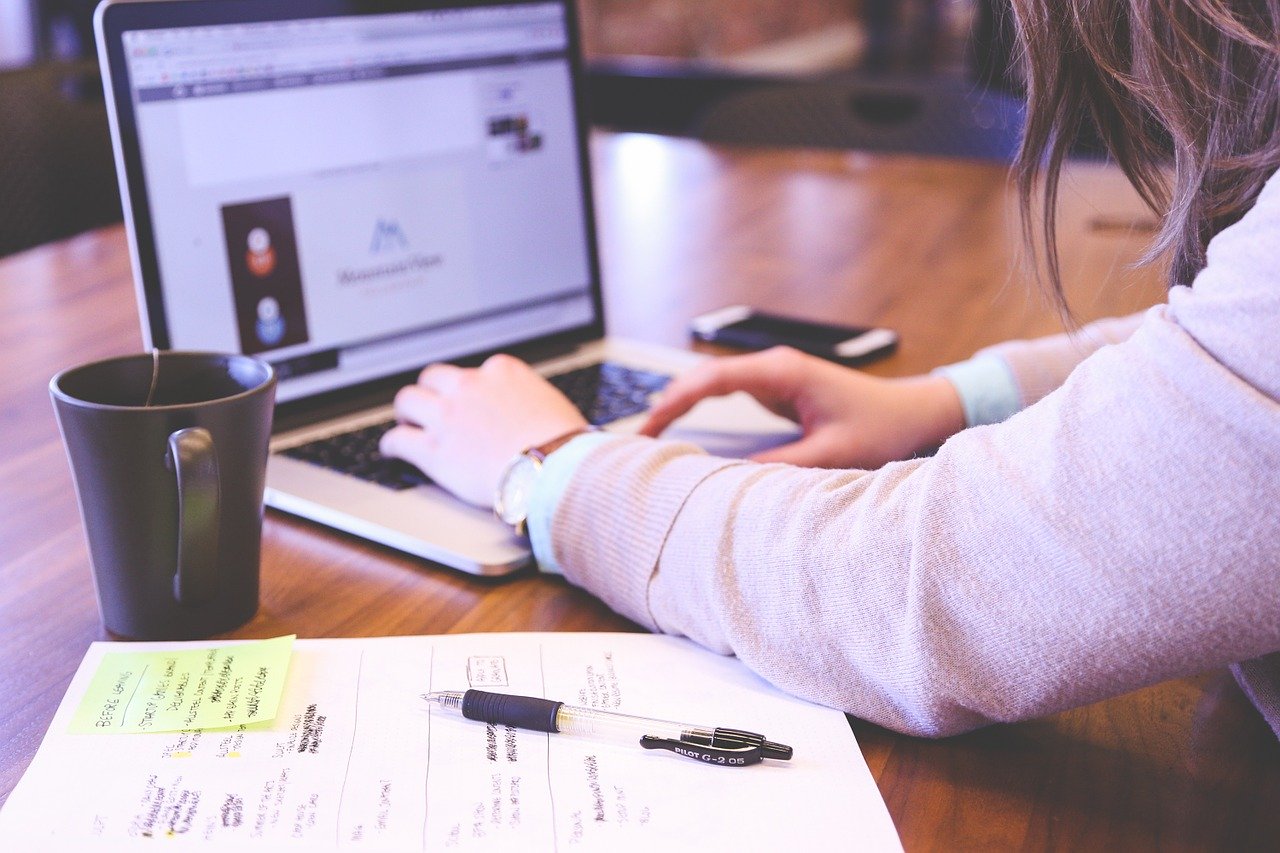 Un employé qui consulte son BSI en ligne