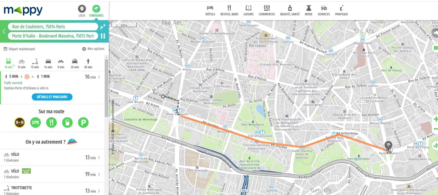 Les étapes à suivre pour imprimer un itinéraire Mappy