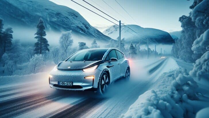 Test de 25 voitures électriques par -30°C en Norvège : jusqu’à 46% d’autonomie en moins